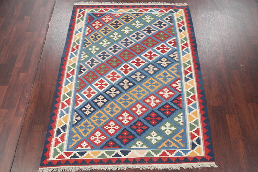 Flat-Woven Kilim Shiraz Persian Area Rug 5x7