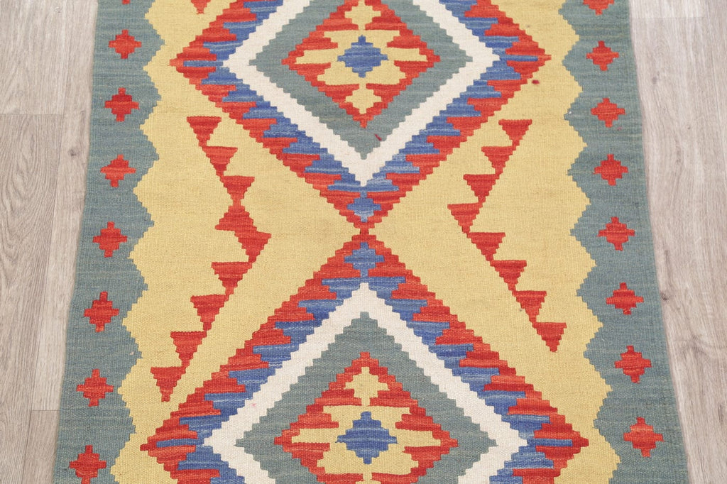 Geometric Kilim Shiraz Persian Wool Rug 3x5