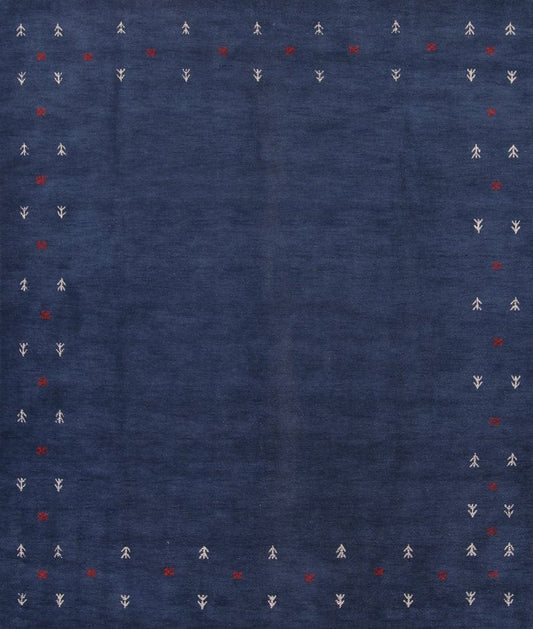 Blue Gabbeh Indian Area Rug 8x10