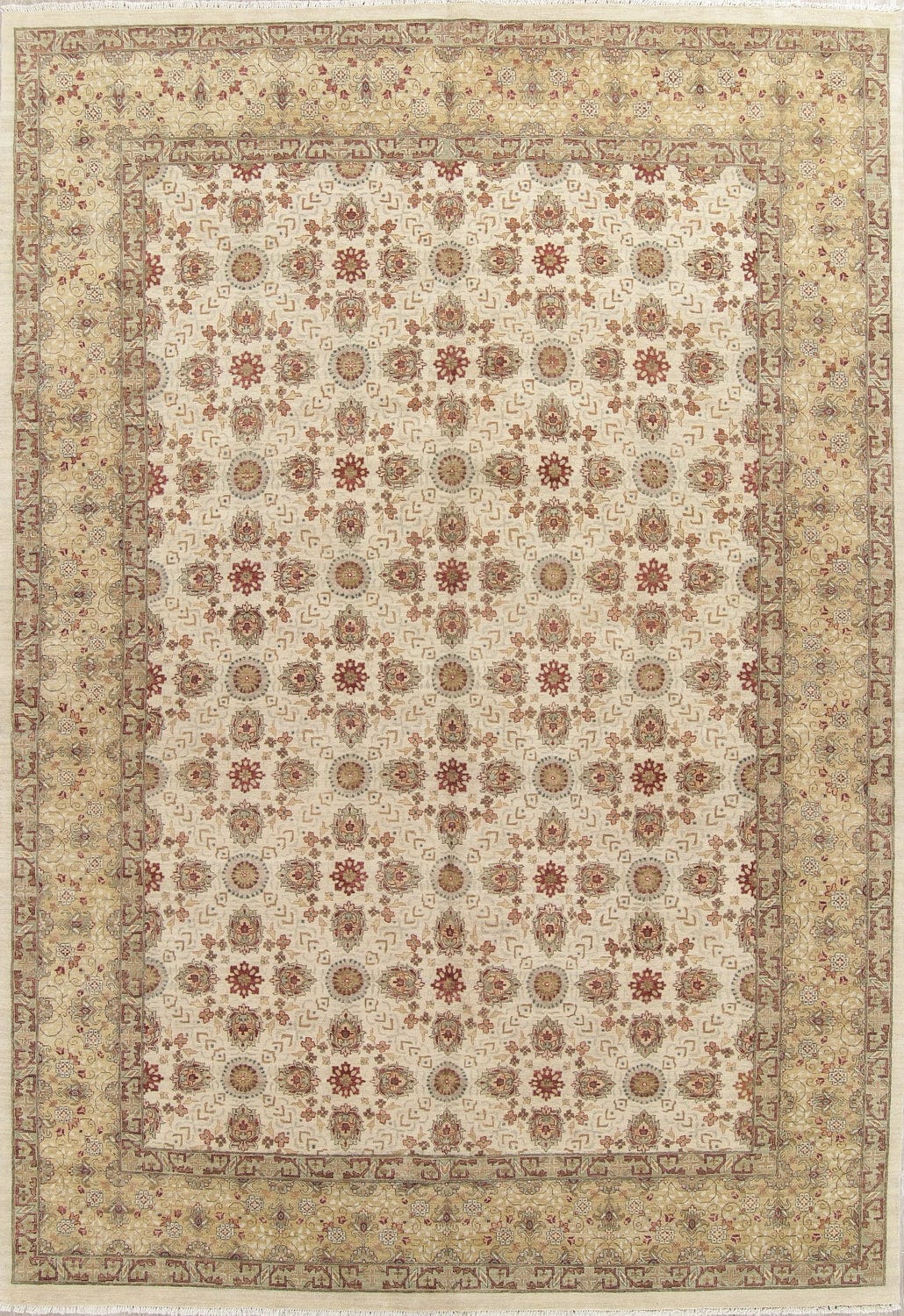 All-Over Oushak Indian Oriental Area Rug 10x14