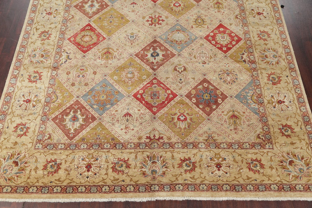 Hand-Spun Wool Agra Indian Oriental Area Rug 10x14