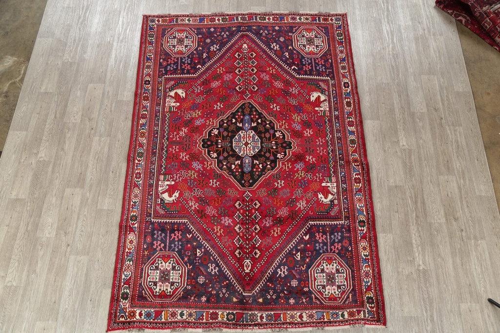 Geometric Abadeh Persian Area Rug 7x9