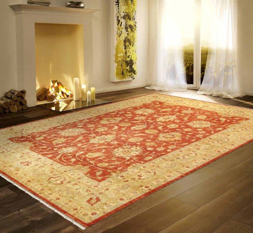 Ferehan Collection Hand-Knotted Lamb's Wool Area Rug- 11'11" X 15' 3"