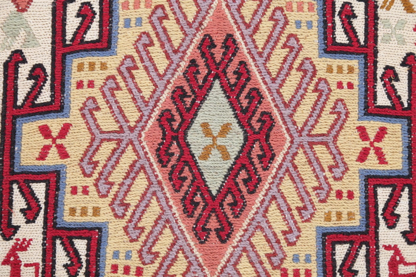 Tribal Geometric Kilim Shiraz Persian Area Rug 4x6