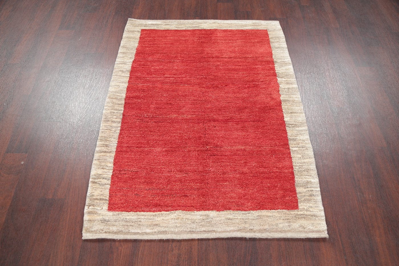 Hand-Knotted Contemporary Gabbeh Zollanvari Persian Area Rug Wool 4x5