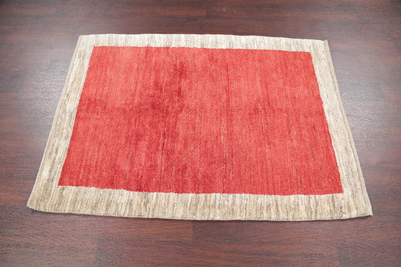 Hand-Knotted Contemporary Gabbeh Zollanvari Persian Area Rug Wool 4x5