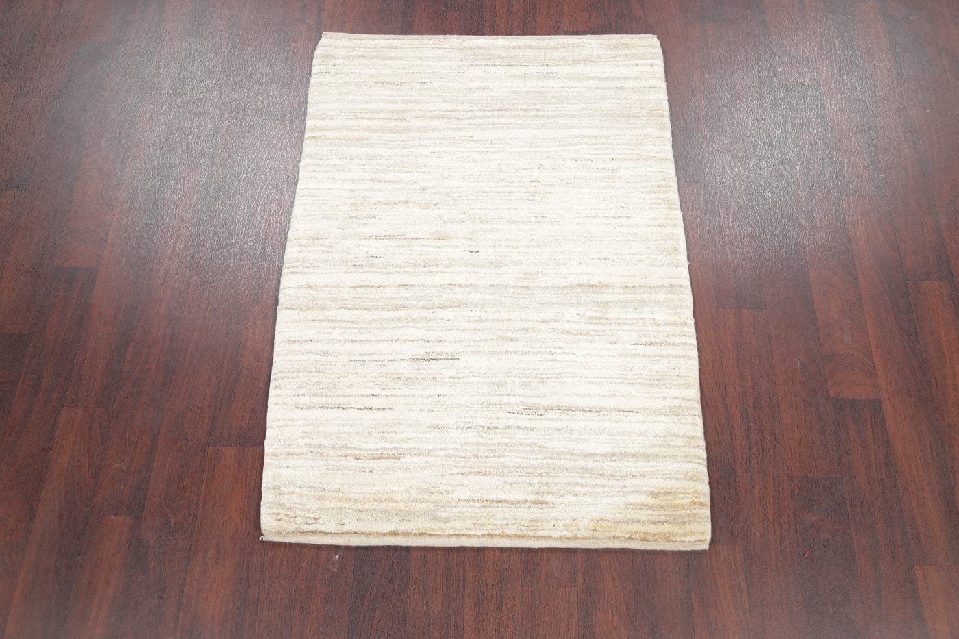 Ivory Gabbeh Zollanvari Persian Modern Hand-Knotted Rug 4x5