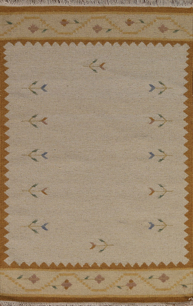 Kilim Dhurrie Oriental Area Rug 4x6