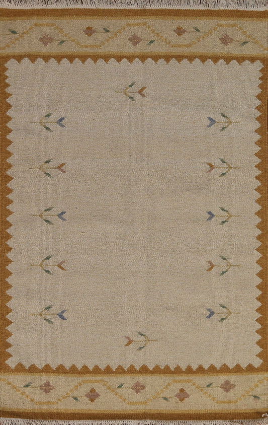 Kilim Dhurrie Oriental Area Rug 4x6