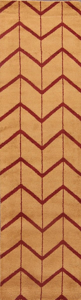 Geometric Modern Moroccan Trellis Oriental Runner Rug 3x10