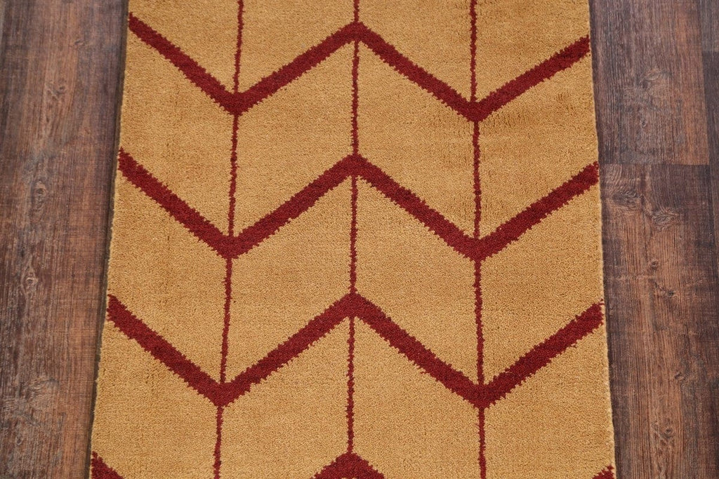 Geometric Modern Moroccan Trellis Oriental Runner Rug 3x10