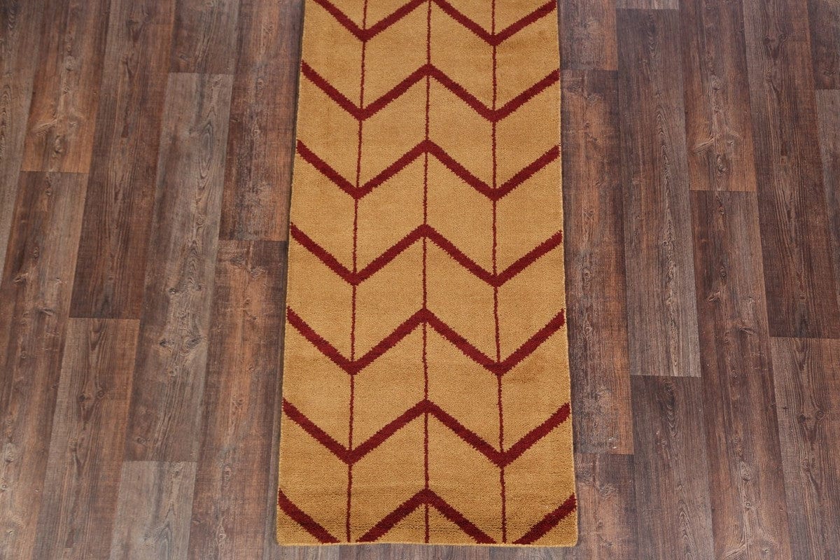 Geometric Modern Moroccan Trellis Oriental Runner Rug 3x10