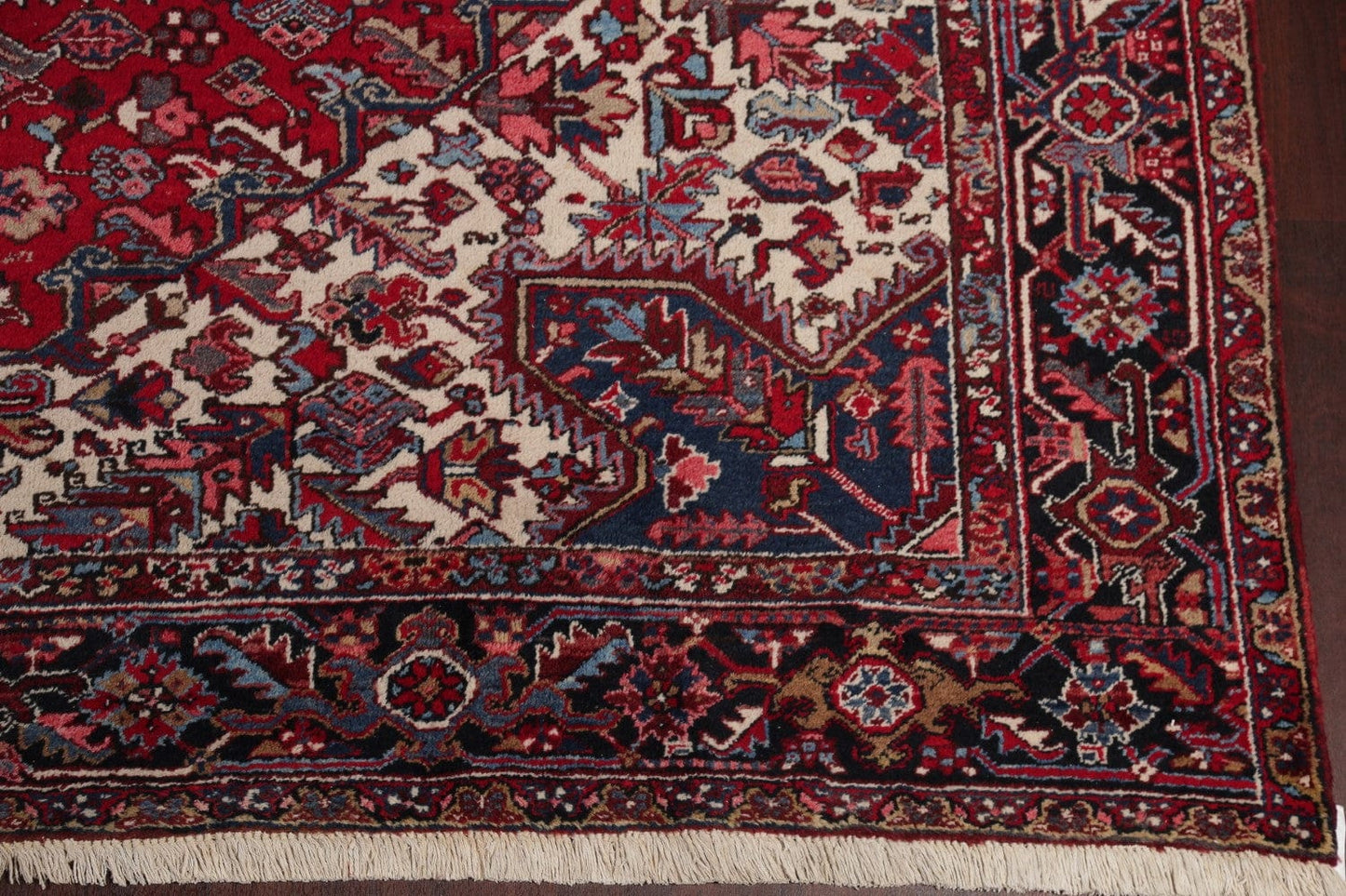 Vintage Red Heriz Persian Rug 10x16