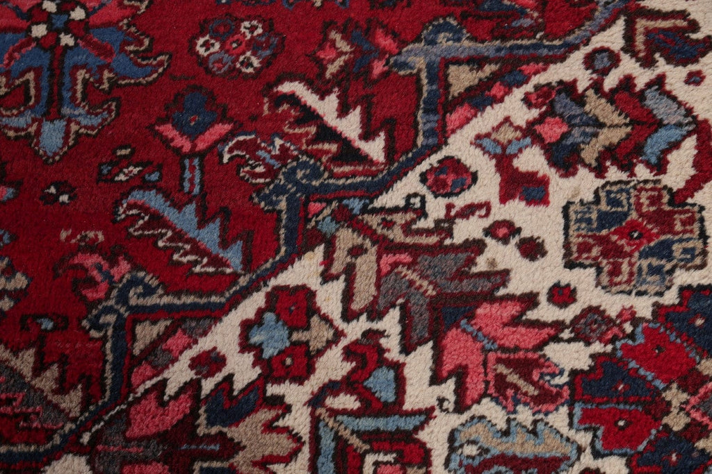 Vintage Red Heriz Persian Rug 10x16