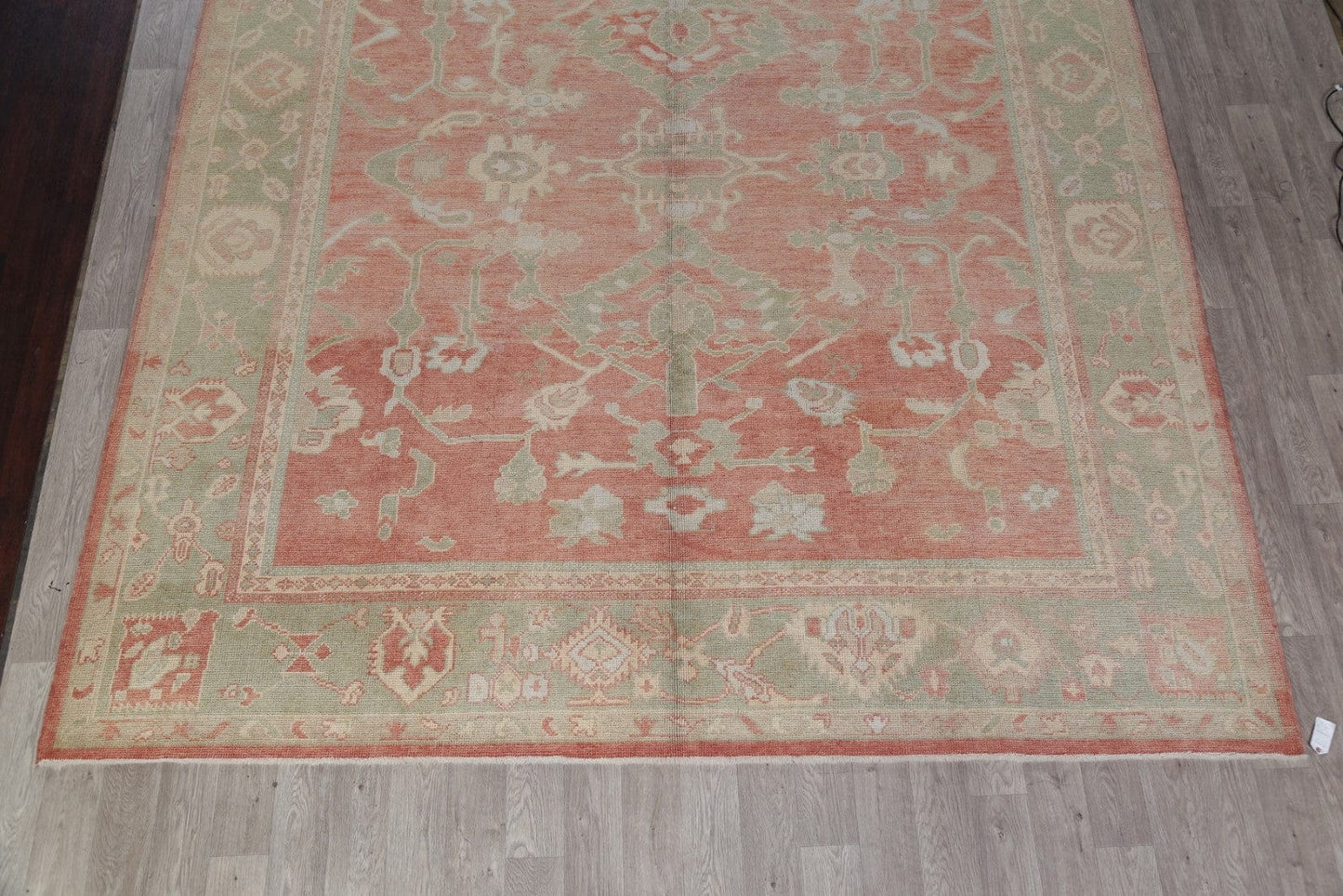 Vegetable Dye Muted Oushak Turkish Hand-Knotted Area Rug 10x12