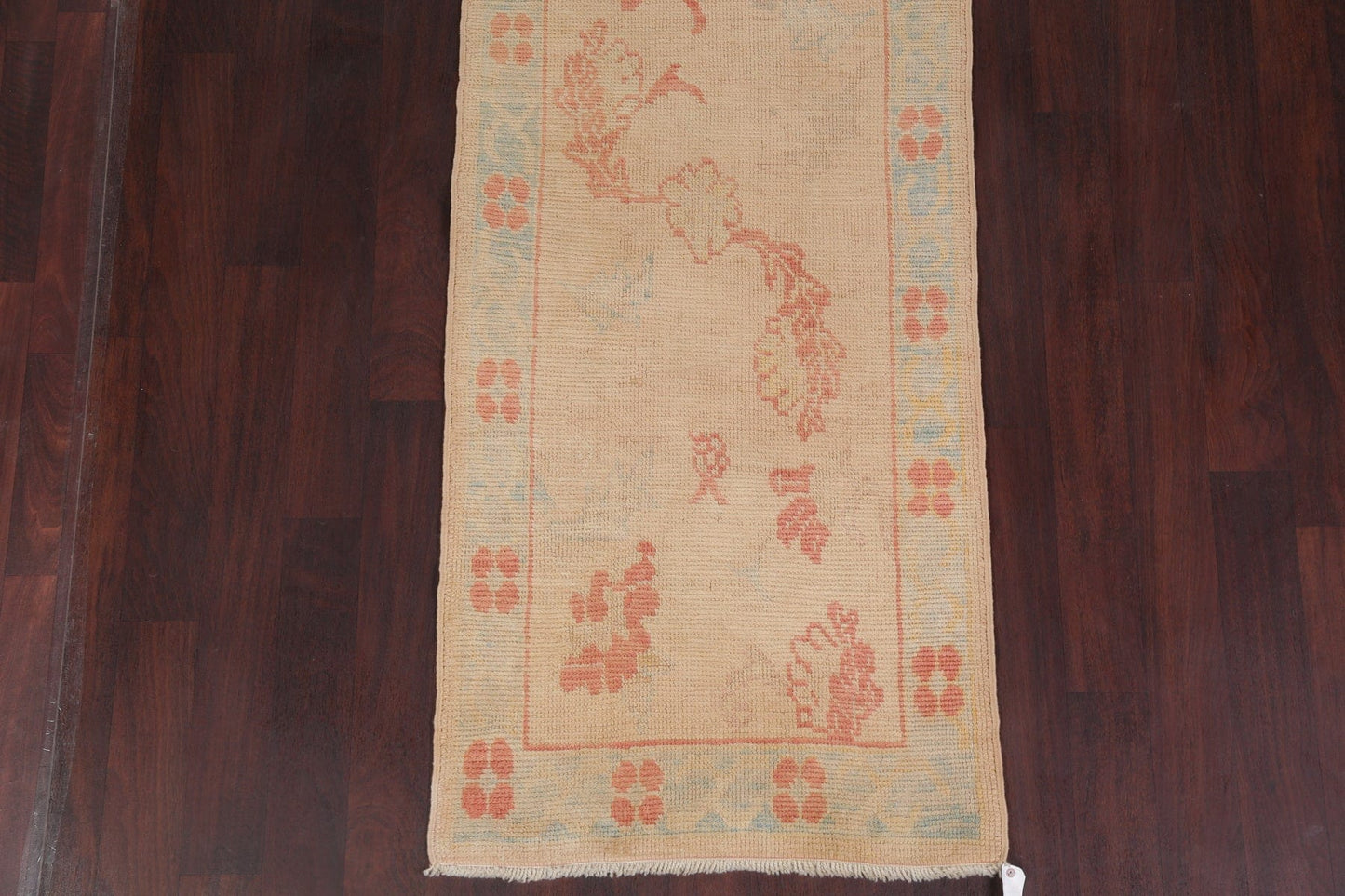 100% Vegetable Dye Oushak Oriental Runner Rug 3x9