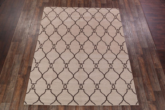 Ivory 8x10 Moroccan Trellis Oriental Area Rug