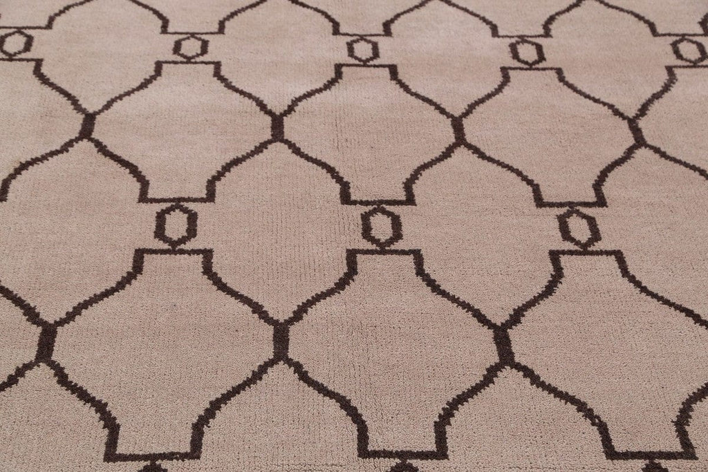 Ivory 8x10 Moroccan Trellis Oriental Area Rug