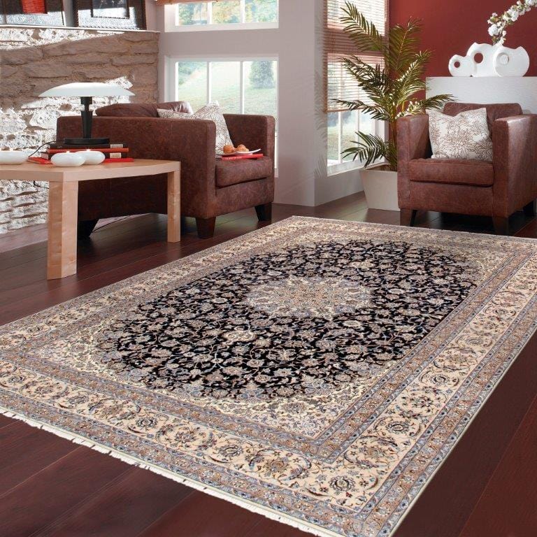 Nain Colletion Hand-Knotted Silk & Wool Area Rug- 11'10" X 18' 0"