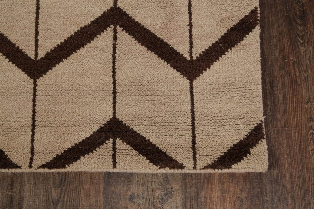 Geometric Oushak Trellis Oriental Area Rug 5x8