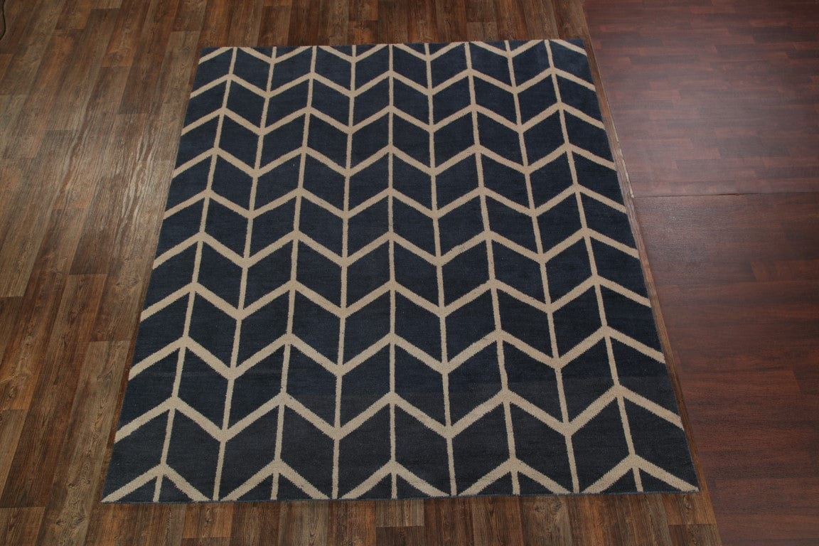 Geoemtric Oushak Trellis Oriental Area Rug 5x8