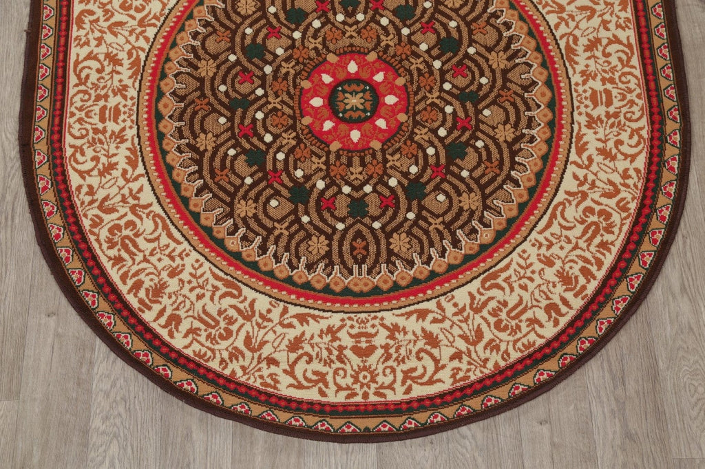 Geometric 5x7 Oval Rug