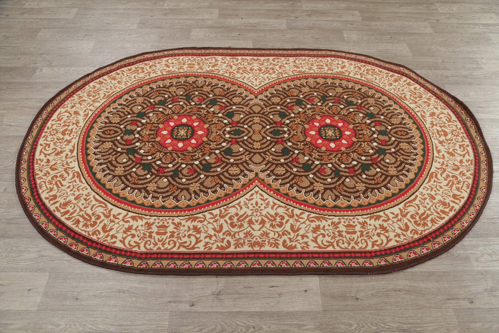 Geometric 5x7 Oval Rug