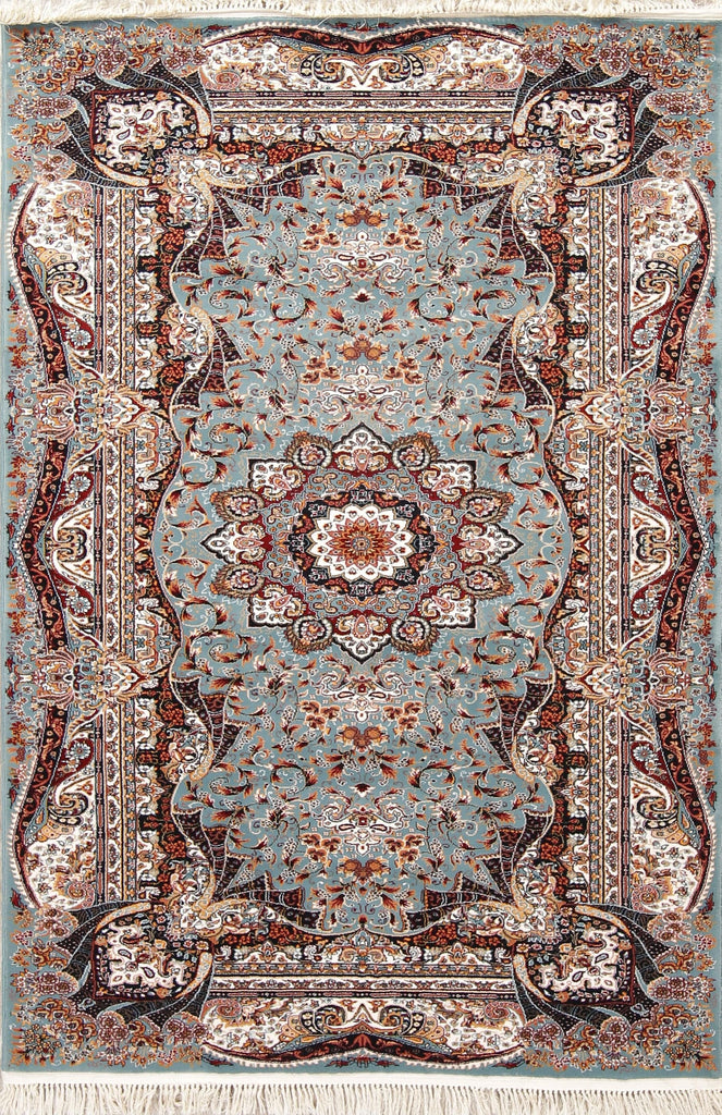 Geometric Tabriz Persian Area Rug 4x7