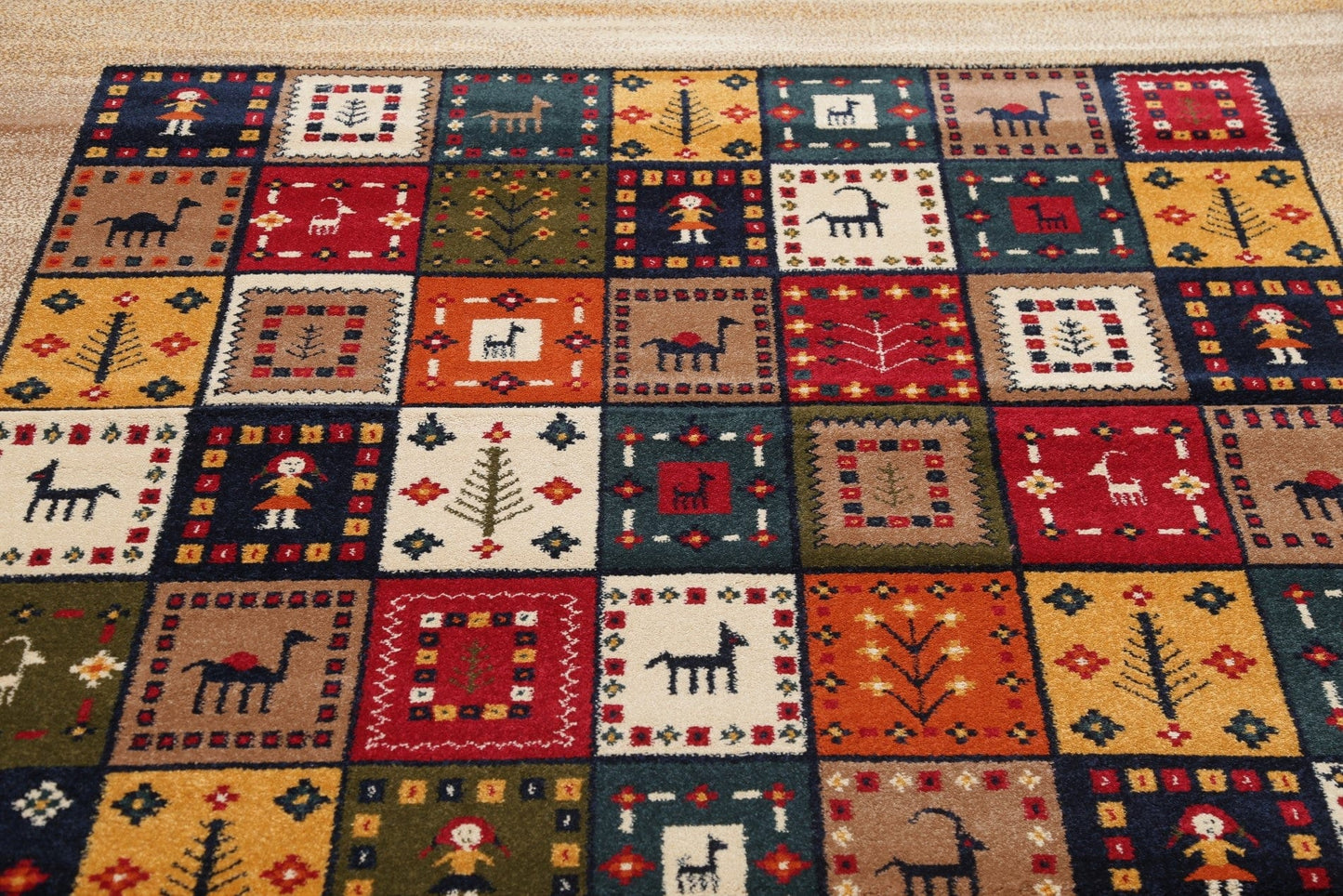 Tribal Geometric Gabbeh Turkish Oriental 7x10 Area Rug