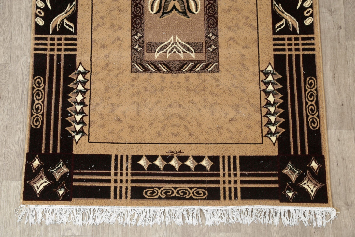 Light Brown Geometric Modern Turkish Oriental 5x7 Area Rug