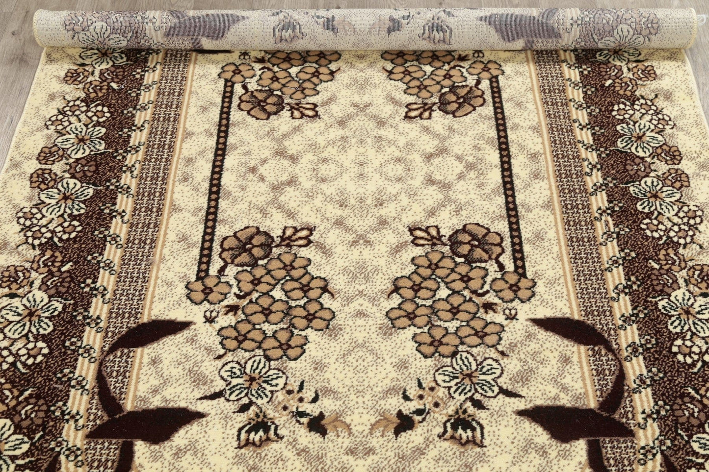 Floral Ivory Modern Turkish Oriental 5x7 Area Rug