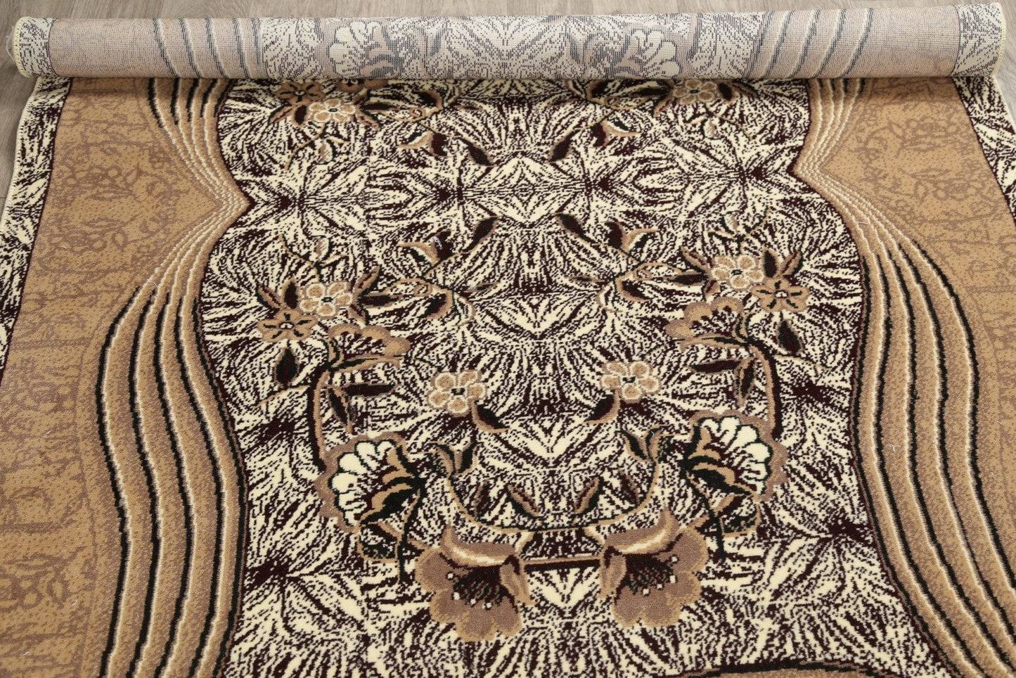 Floral Ivory Modern Turkish Oriental 5x7 Area Rug