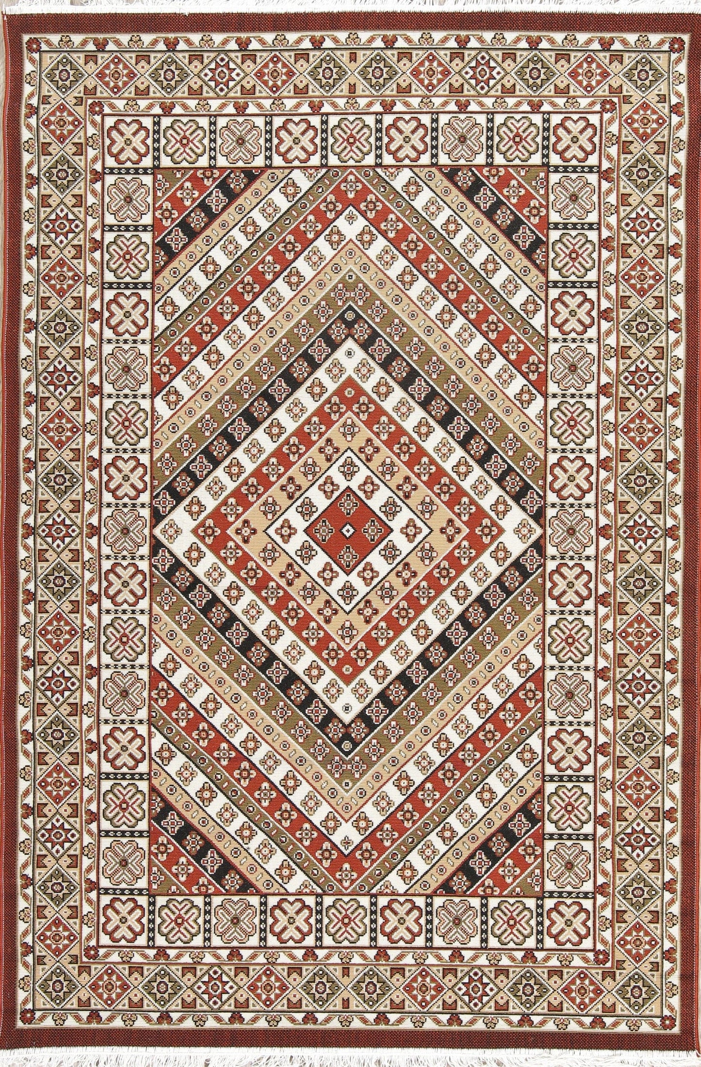 Geometric Kilim Shiraz Turkish Oriental 5x7 Area Rug