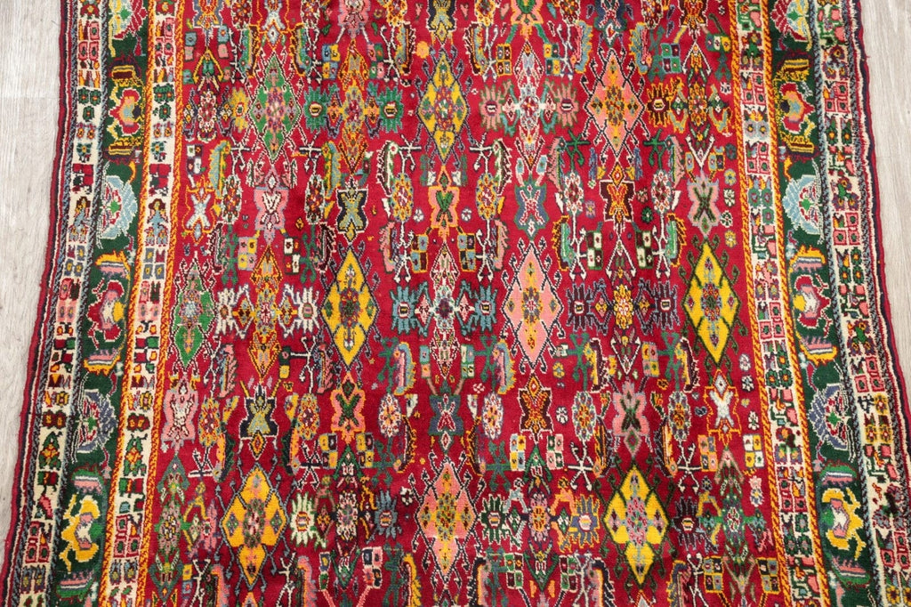 Vegetable Dye Kashkoli Persian Hand-Knotted 5x8 Wool Area Rug