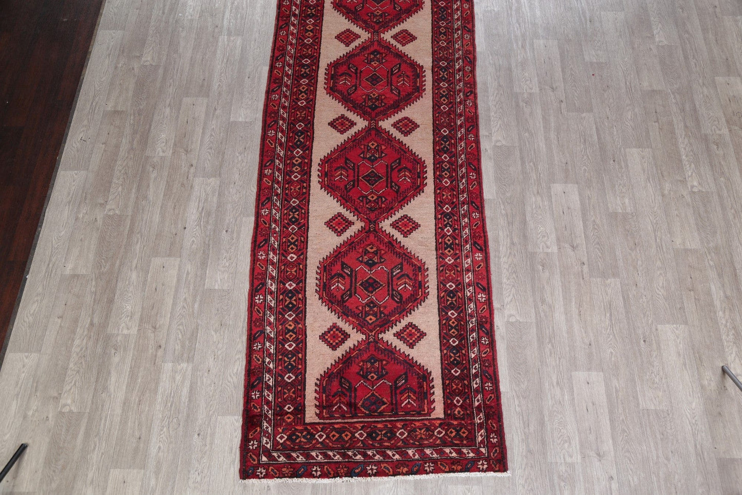 Geometric Ardebil Persian Runner Rug 4x13