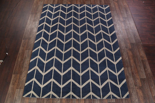 Moroccan Trellis Blue Area Rug 9x12