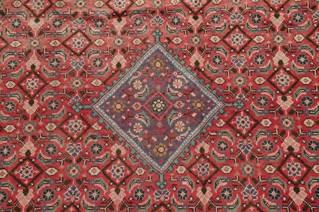 Vintage Geometric Red Mahal Persian Area Rug 6x10