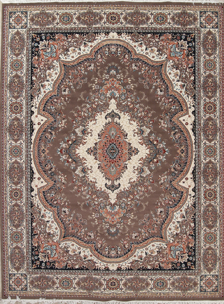 Floral Tabriz Turkish Oriental 10x13 Wool Acrylic Area Rug