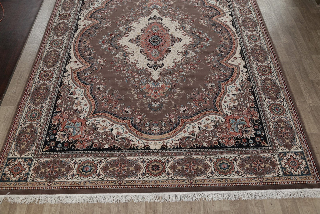 Floral Tabriz Turkish Oriental 10x13 Wool Acrylic Area Rug