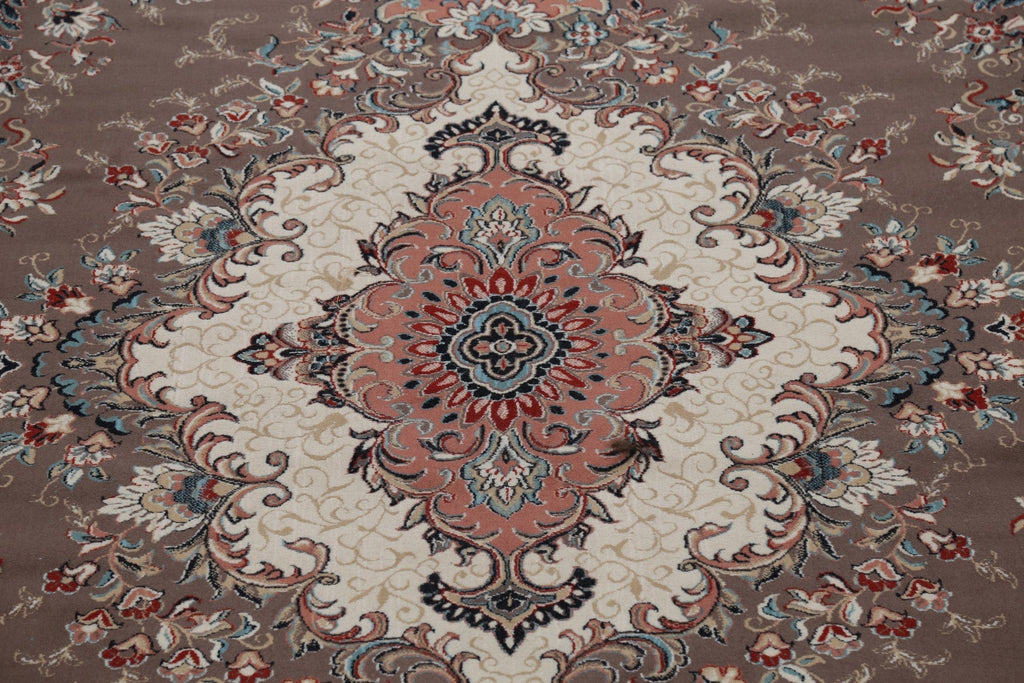 Floral Tabriz Turkish Oriental 10x13 Wool Acrylic Area Rug