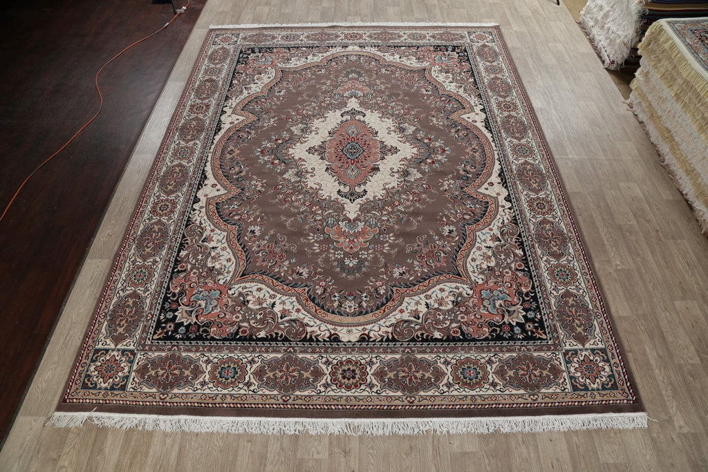 Floral Tabriz Turkish Oriental 10x13 Wool Acrylic Area Rug