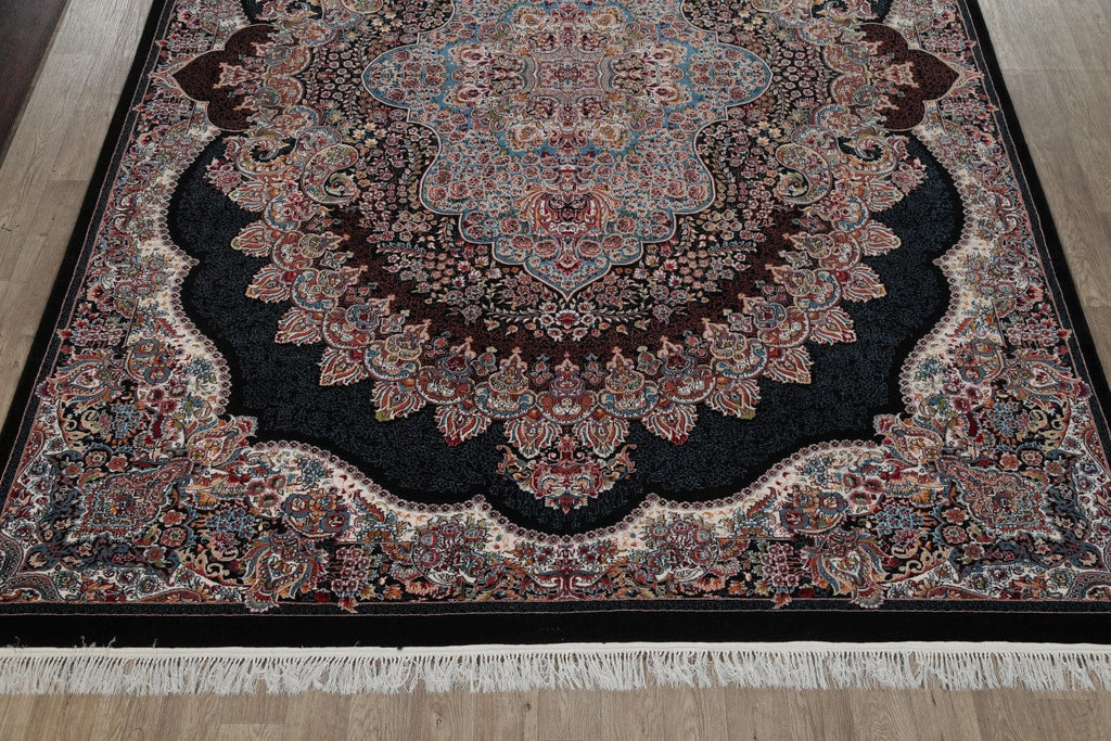 Black Tabriz Turkish Area Rug 10x13