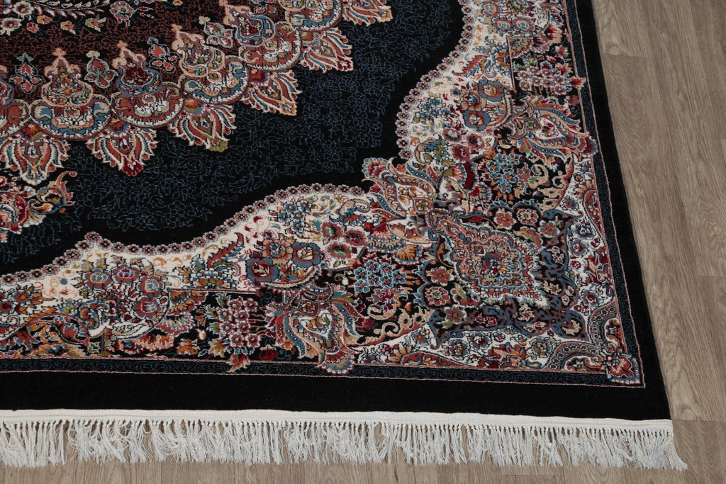 Black Tabriz Turkish Area Rug 10x13