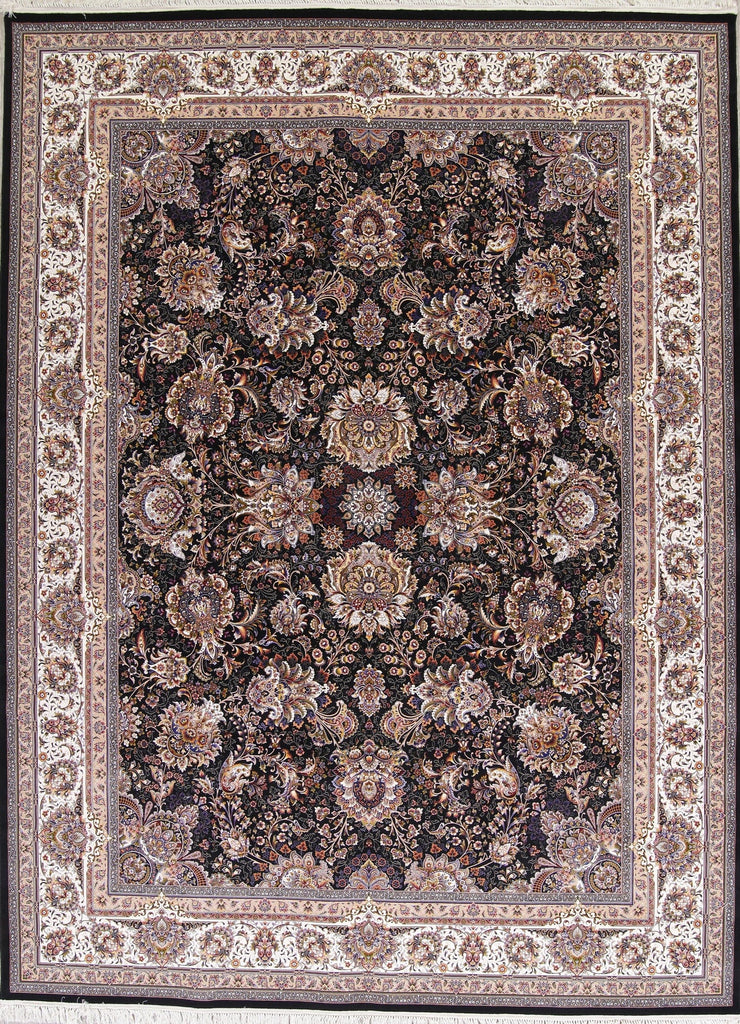 Floral Tabriz Turkish Oriental 10x13 Wool Acrylic Area Rug