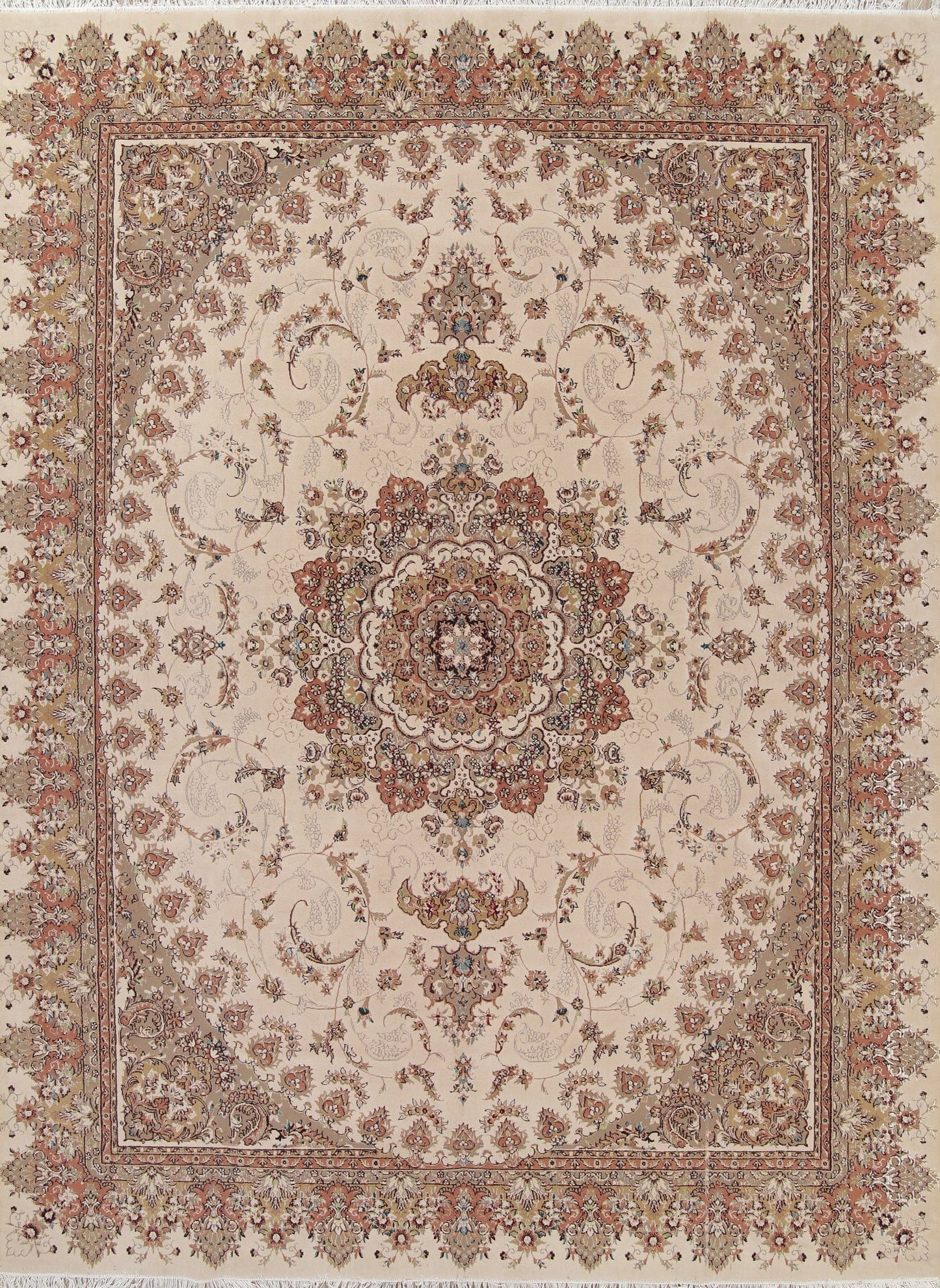 Floral Aubusson Turkish Oriental 10x13 Acrylic Wool Area Rug