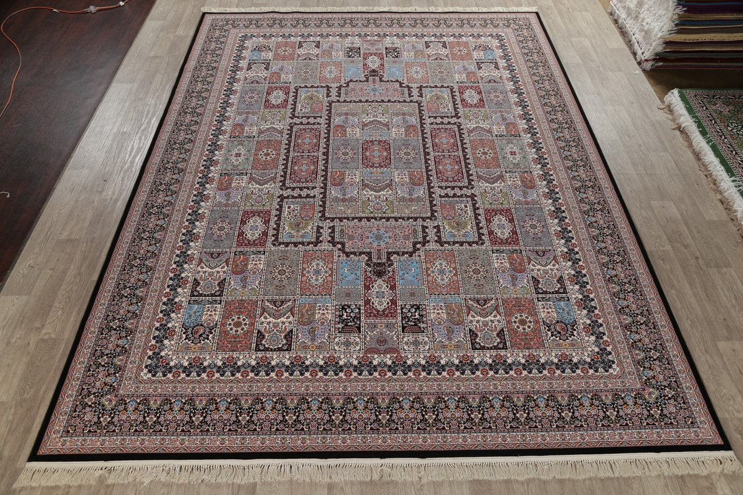 Garden Design Hereke Turkish Oriental 10x13 Acrylic Wool Area Rug