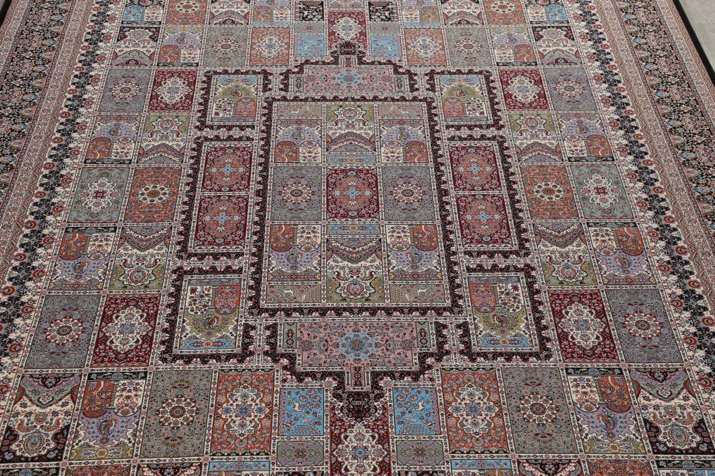 Garden Design Hereke Turkish Oriental 10x13 Acrylic Wool Area Rug