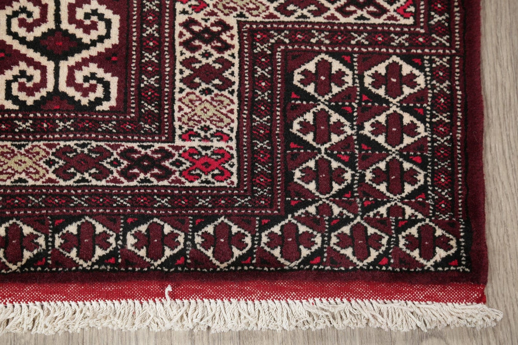 Geometric Balouch Persian Hand-Knotted 3x4 Wool Rug