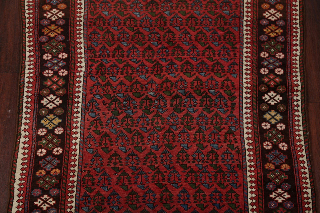 Vegetable Dye Antique Bakhtiari Saman Persian Wool Rug 4x5