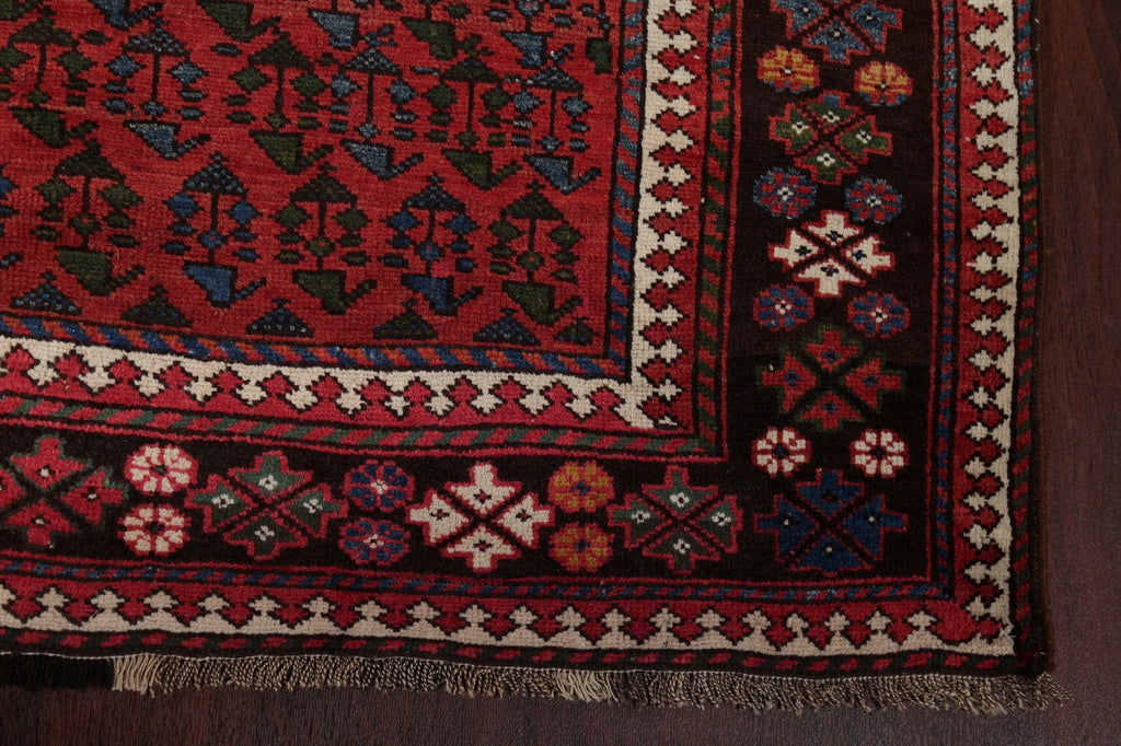 Vegetable Dye Antique Bakhtiari Saman Persian Wool Rug 4x5